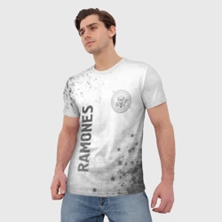Мужская футболка 3D Ramones - white gradient вертикально - фото 2