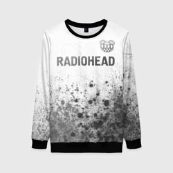 Женский свитшот 3D Radiohead - white gradient посередине