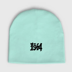 Мужская шапка демисезонная Черными штрихами 1964