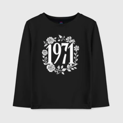 Детский лонгслив хлопок 1971 в венке из роз
