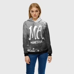 Женская толстовка 3D Maneskin - grey gradient - фото 2
