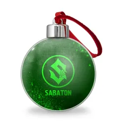 Ёлочный шар Sabaton - green gradient