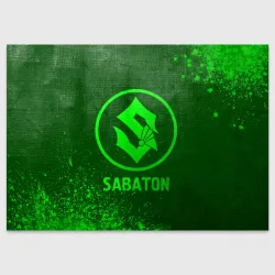 Поздравительная открытка Sabaton - green gradient