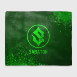 Плед 3D Sabaton - green gradient