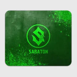Прямоугольный коврик для мышки Sabaton - green gradient
