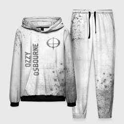 Мужской костюм с толстовкой 3D Ozzy Osbourne - white gradient вертикально