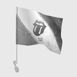 Флаг для автомобиля Rolling Stones - white gradient