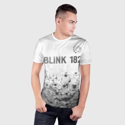 Мужская футболка 3D Slim Blink 182 - white gradient посередине - фото 2