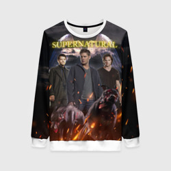 Женский свитшот 3D Supernatural - true hunters