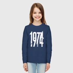 Детский лонгслив хлопок Год в стиле ретро 1974 - фото 2