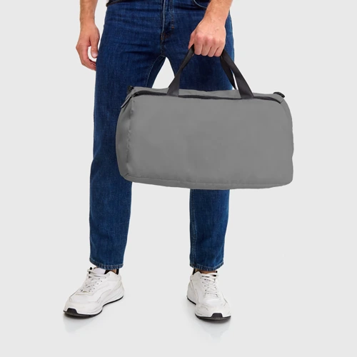 Сумка спортивная 3D с принтом Сантехнику монтажнику, вид сзади #2