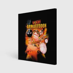 Холст квадратный Worms - armageddon 