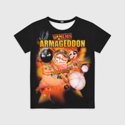 Детская футболка 3D Worms - armageddon 