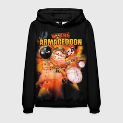 Мужская толстовка 3D Worms - armageddon 