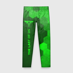 Детские леггинсы 3D The Last Of Us - green gradient по-вертикали