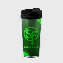 Термокружка-непроливайка Sally Face - green gradient