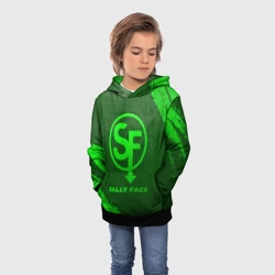Детская толстовка 3D Sally Face - green gradient - фото 2