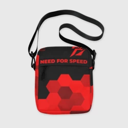 Сумка через плечо 3D Need for Speed - red gradient посередине