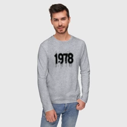 Мужской лонгслив хлопок 1978 год в стиле граффити - фото 2