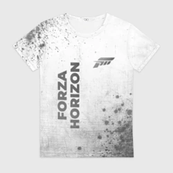 Женская футболка 3D Forza Horizon - white gradient вертикально