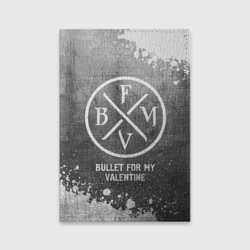 Обложка для паспорта матовая кожа Bullet For My Valentine - grey gradient