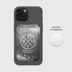 Картхолдер Magsafe магнитный Bullet For My Valentine - grey gradient - фото 2
