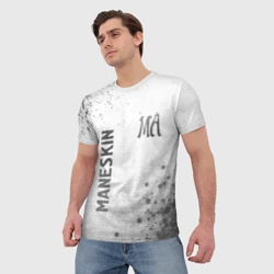 Мужская футболка 3D Maneskin - white gradient вертикально - фото 2
