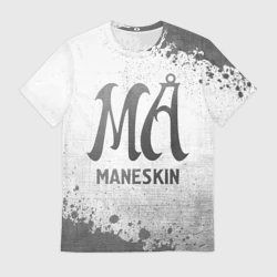 Мужская футболка 3D Maneskin - white gradient