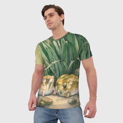 Мужская футболка 3D Две лягушки - фото 2