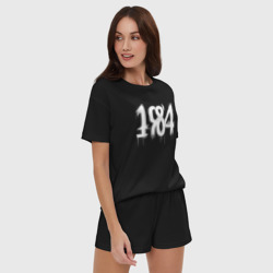 Женская пижама с шортиками хлопок Белый год 1984 - фото 2