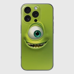 Чехол для iPhone 16 Pro Max силиконовый с защитой камеры Майкл Вазовски - Корпорация монстров