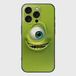Чехол для iPhone 16 Pro силиконовый с защитой камеры Майкл Вазовски - Корпорация монстров