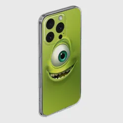 Чехол для iPhone 16 Pro Max силиконовый с защитой камеры Майкл Вазовски - Корпорация монстров - фото 2