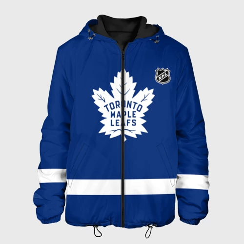 Мужская куртка 3D с принтом Торонто Мейпл Лифс хоккей, вид спереди #2