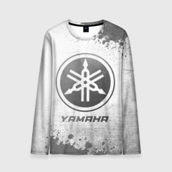 Мужской лонгслив 3D Yamaha - white gradient