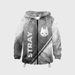 Детская ветровка 3D Stray - grey gradient вертикально