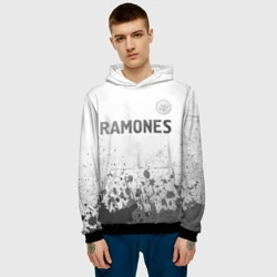 Мужская толстовка 3D Ramones - white gradient посередине - фото 2