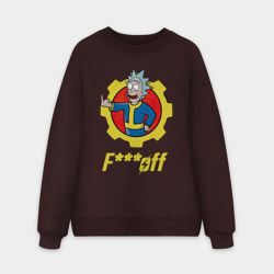 Мужской свитшот oversize без начеса хлопок Rick - vault boy