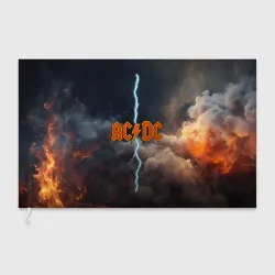 Флаг 3D ACDC логотип группы с молнией