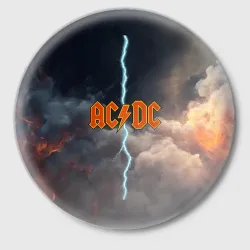 Значок ACDC логотип группы с молнией