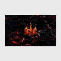 Бумага для упаковки 3D ACDC логотип из огня