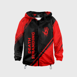 Детская ветровка 3D Death Stranding - red gradient вертикально