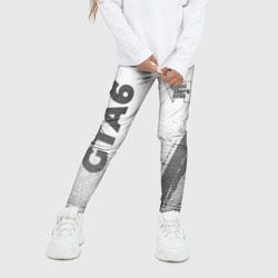 Детские леггинсы 3D GTA6 - white gradient вертикально - фото 2