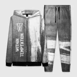 Женский костюм 3D Within Temptation - grey gradient по-вертикали