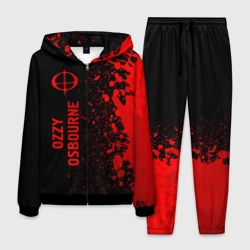 Мужской костюм 3D Ozzy Osbourne - red gradient по-вертикали