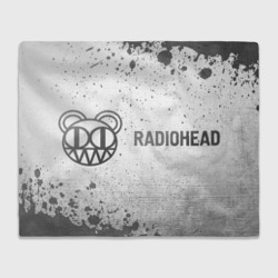 Плед 3D Radiohead - white gradient по-горизонтали