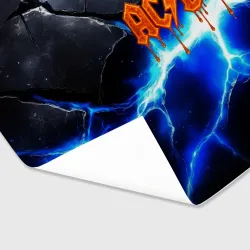 Бумага для упаковки 3D ACDC логотип из лавы на молнии - фото 2