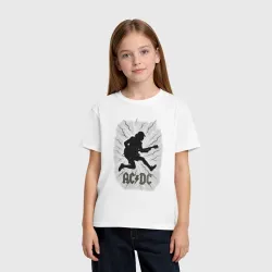 Детская футболка хлопок ACDC Ангус Янг в прыжке с гитарой - фото 2