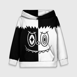 Детская толстовка 3D Labubu black and white