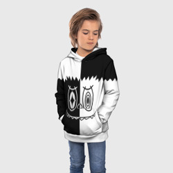 Детская толстовка 3D Labubu black and white - фото 2